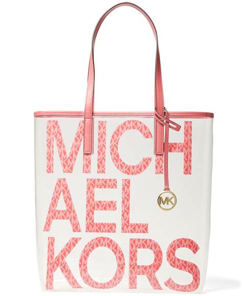 michael kors purses with models|Michael Kors clear tote bag.